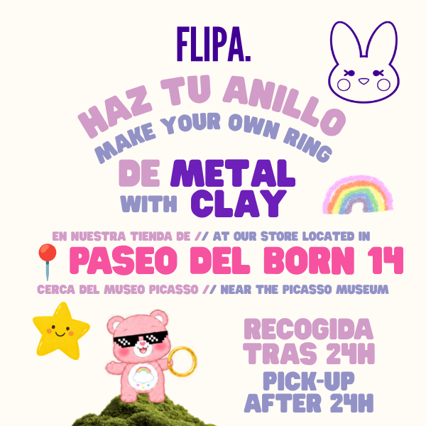 Haz tu propio anillo de Metal Clay en nuestra tienda de Passeig del Born, 14