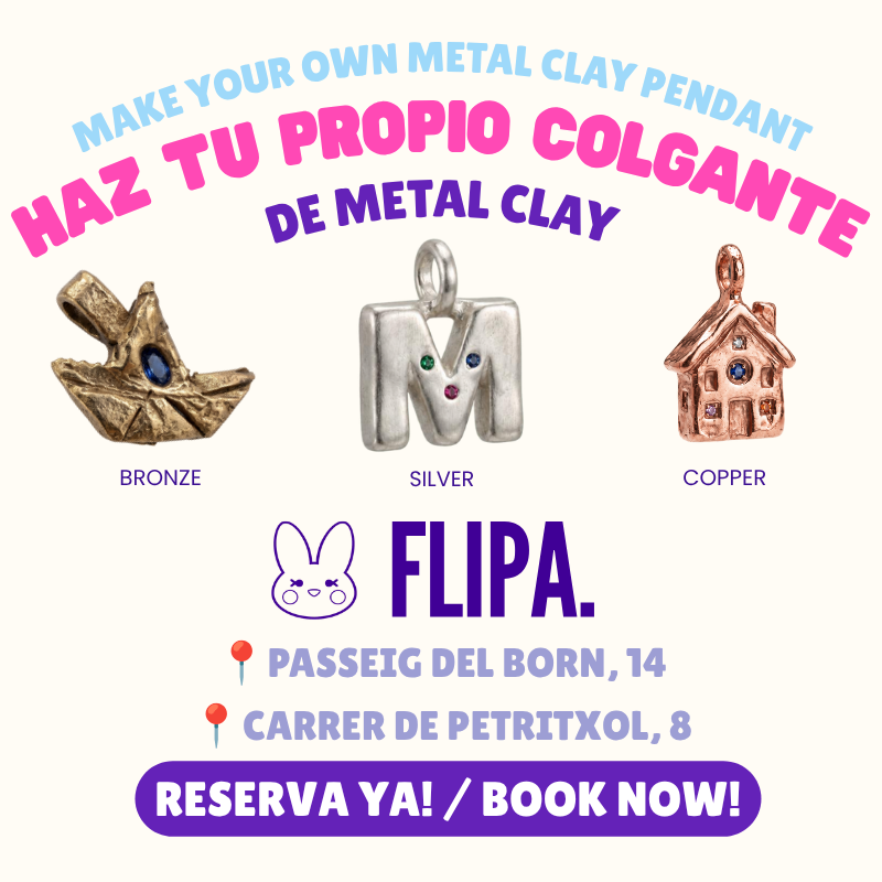 Haz tu propio colgante de Metal Clay en Barcelona