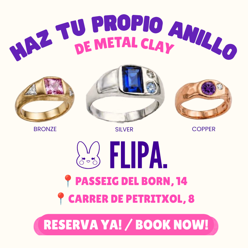 Haz tu propio anillo de Metal Clay en Barcelona: tiendas del Born y Petritxol