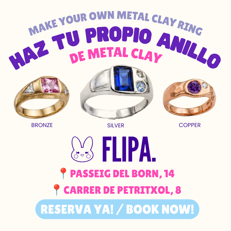 Haz tu propio anillo de Metal Clay en Barcelona: tiendas del Born y Petritxol