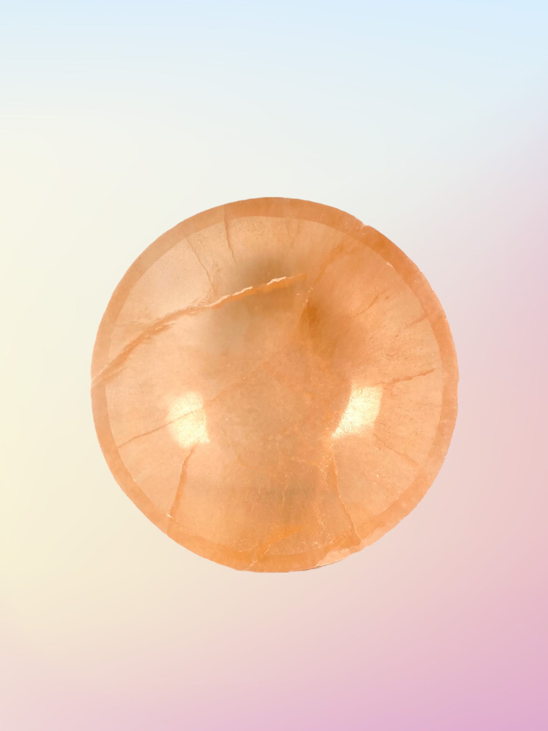 Cuenco de Selenita Naranja