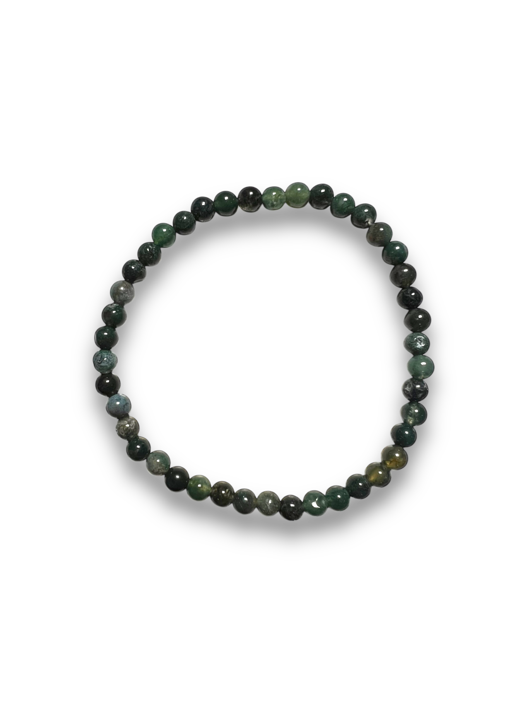 Ágata Musgo Pulsera 4mm