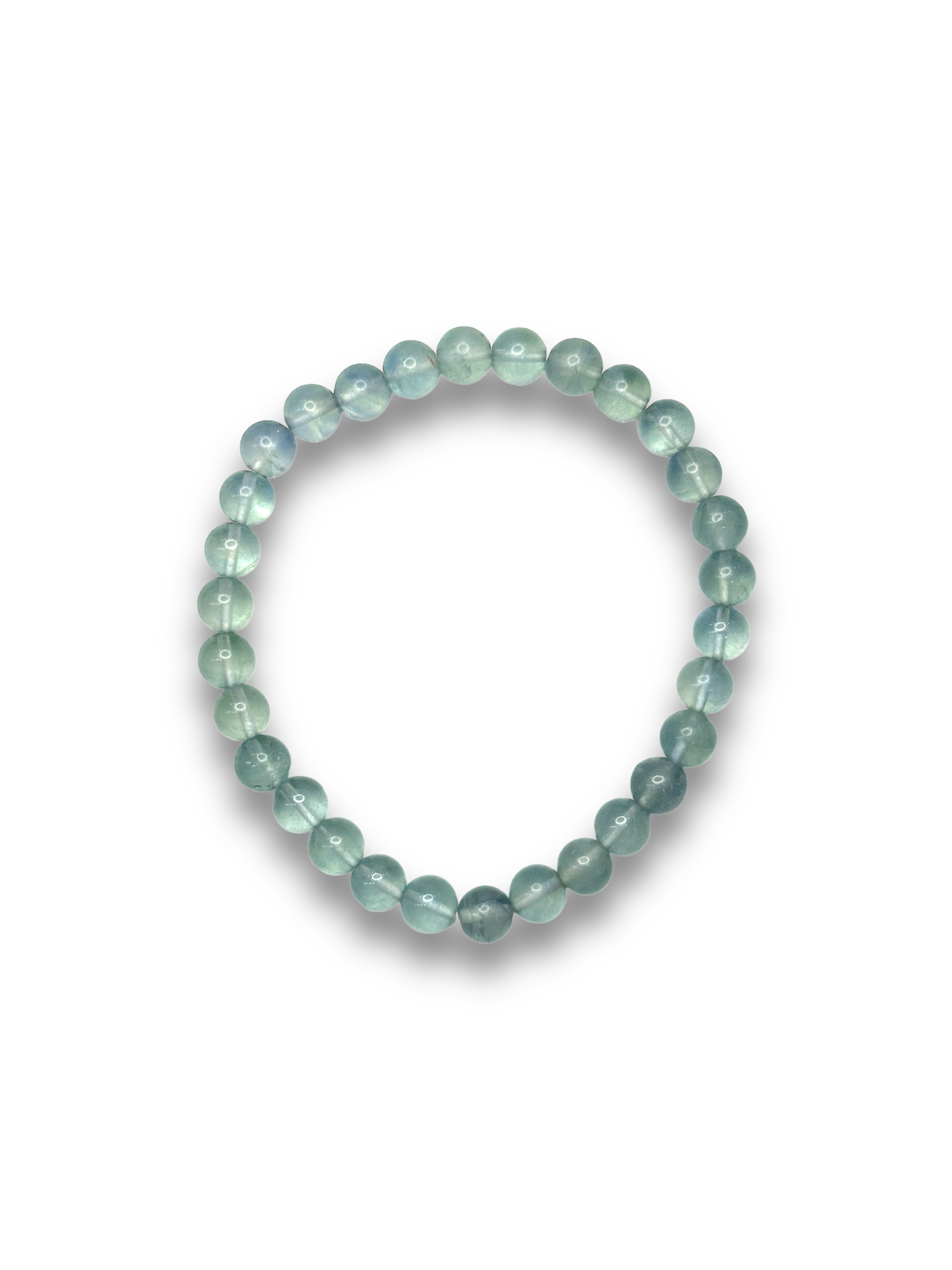 Fluorita Azul Pulsera 6mm