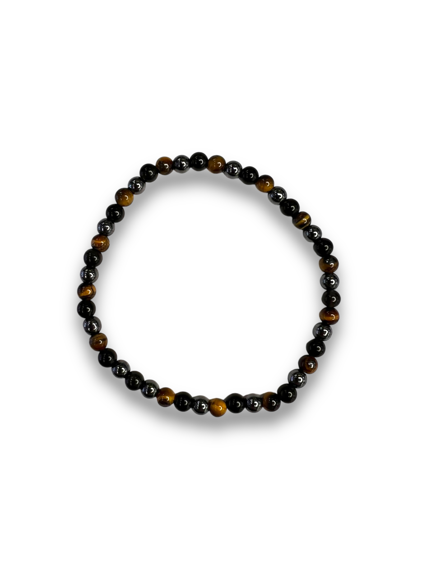 Obsidiana, Hematita, Ojo de Tigre Pulsera