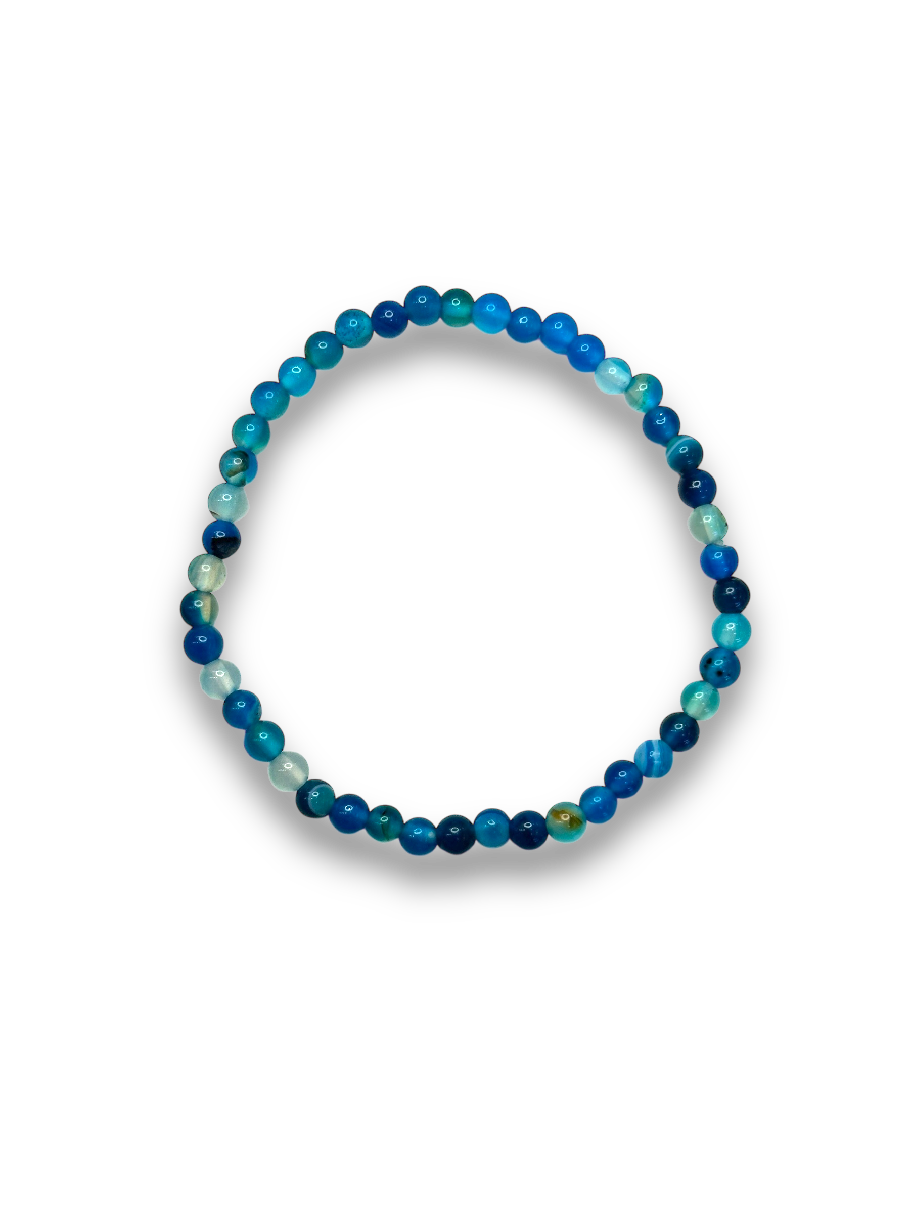 Ágata Azul AAA Pulsera 4mm