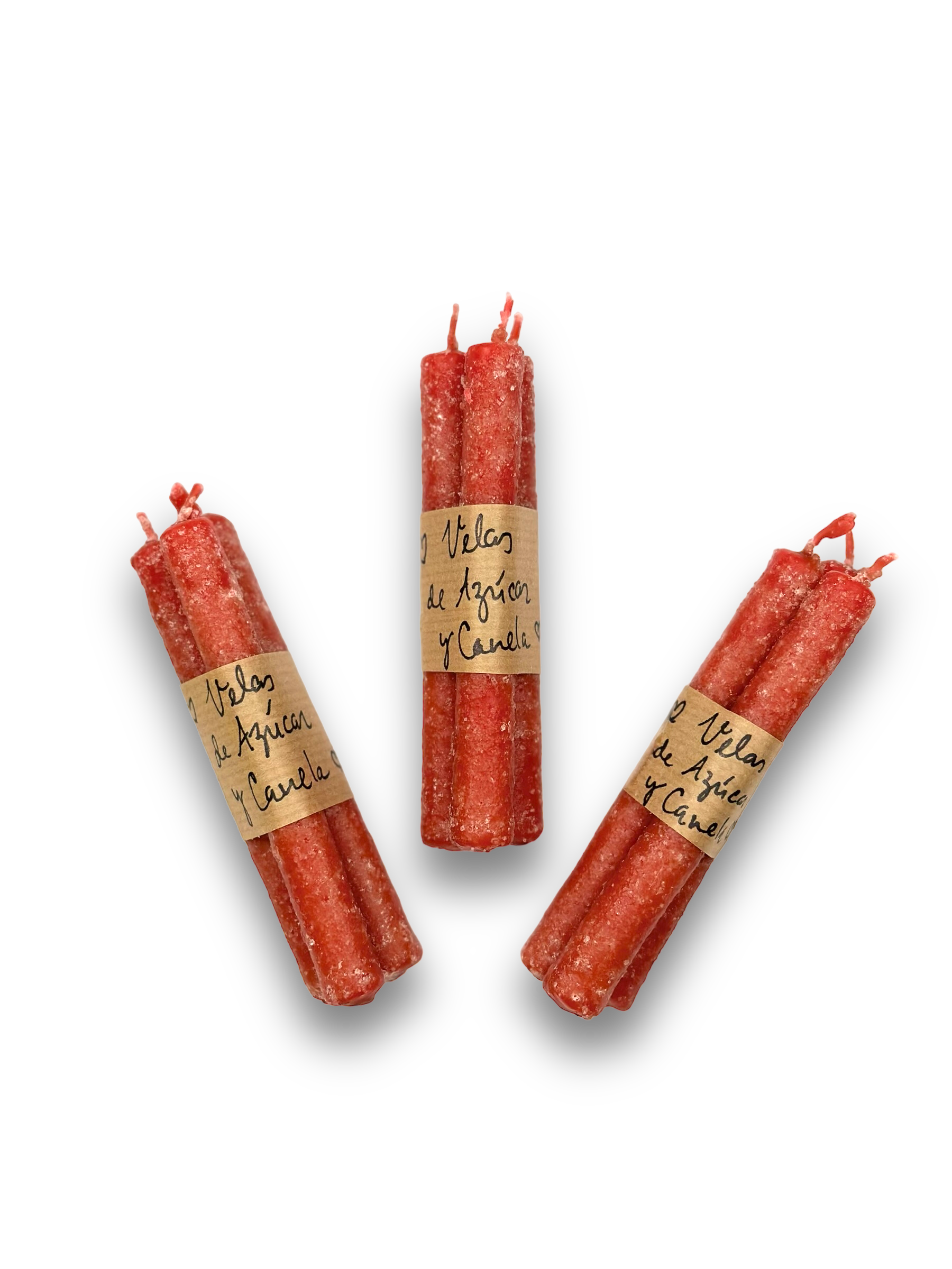 Velas de Azúcar & Canela pequeñas · Set x3