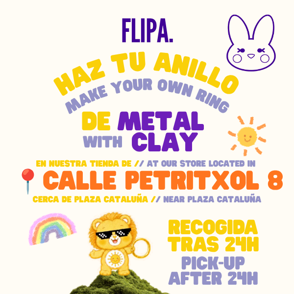 Haz tu propio anillo de Metal Clay en nuestra tienda de Calle Petritxol, 8