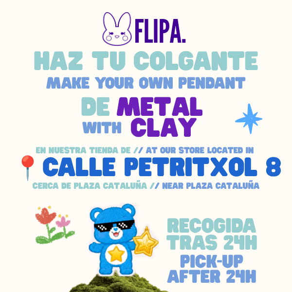 Haz tu propio colgante de Metal Clay en nuestra tienda de la Calle Petritxol 8