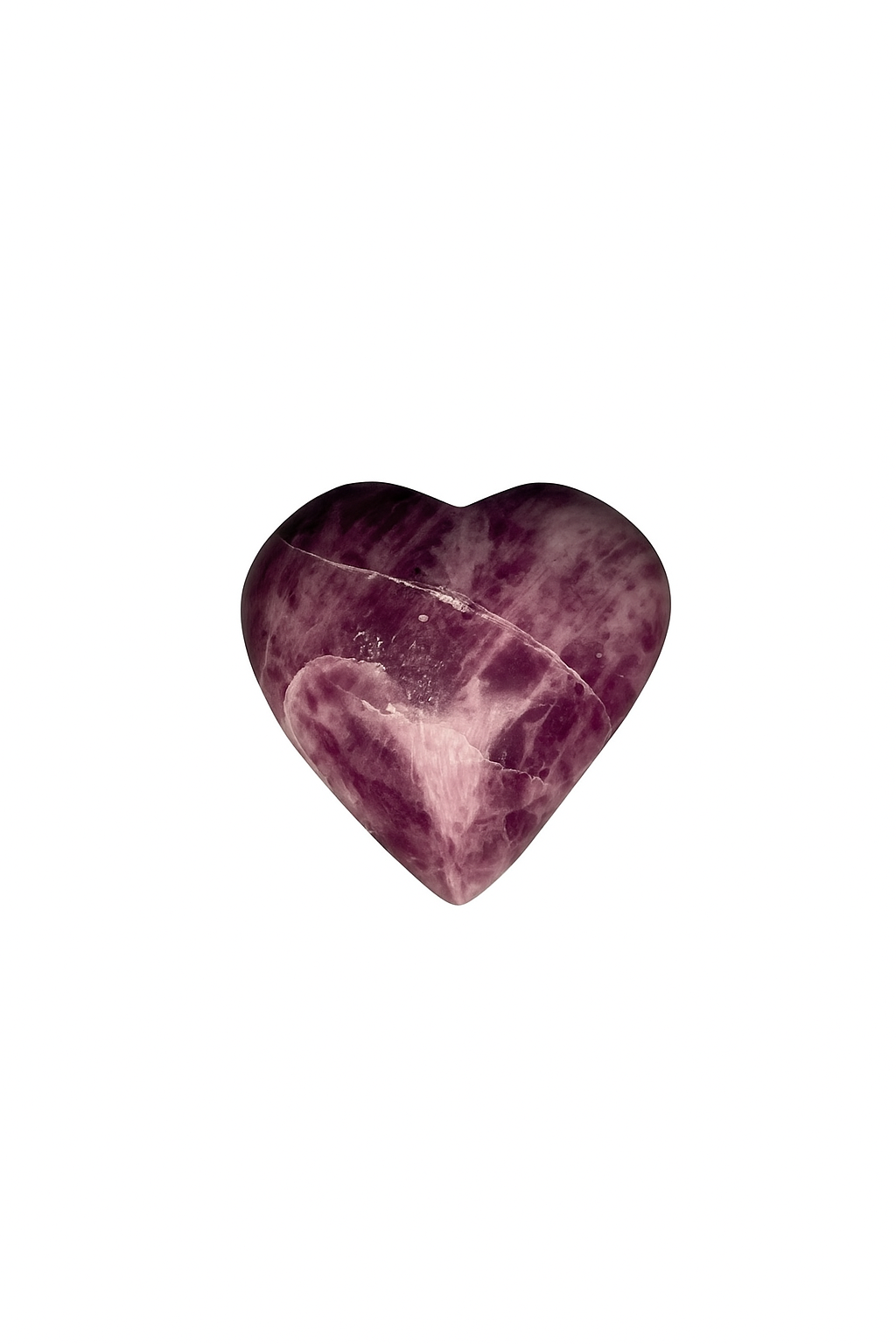 Lepidolite Heart